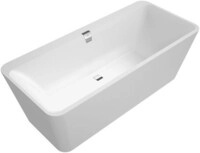 Villeroy & Boch Badewanne Squaro Edge 12 1800x800x 620mm Duo Freistehend Stone White,