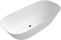 Villeroy & Boch Badewanne Theano 1750x800x620mm Duo Freistehend Stone White,