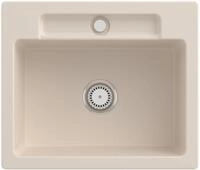Villeroy & Boch Einbausp&uuml;le Siluet 60 S 600x510mm Ablgarn. aus TitanCeram Ivory