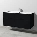 Sanipa 3way Keramik-Set Finion Keramik-Waschtisch und Unterbau mit 4 Ausz&uuml;gen,