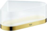 GROHE Eck-Duschablage Selection 41038 mit Halterung Glas/cool sunrise, 41038GL0