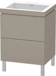 Duravit L-Cube c-bonded Set bodenstehend Basalt Matt 600x480x698 mm - LC6936N4343