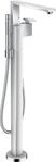 Hansgrohe Wannenmischer Axor Edge Fertigset zur Bodenmontage Diamantschliff chrom,