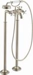 Hansgrohe Zweigriff Wannenarmatur Axor Montreux Fertigset brushed nickel