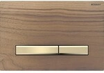 Geberit Bet&auml;tigungsplatte Sigma50, f&uuml;r 2-Mengen-Sp&uuml;lung Messing, Nussbaum