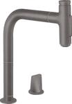 Hansgrohe 2-L.Sp&uuml;ltischmischer 200 Select 2jet sBox Ausziehbrause M7120-H200 Brushed