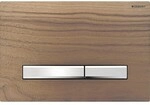 Geberit Bet&auml;tigungsplatte Sigma50, f&uuml;r 2-Mengen-Sp&uuml;lung verchromt, Nussbaum