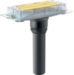 Geberit Rohbauset, zu Duschrinnen CleanLine, stockwerksdurchdringende Installation,