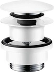 Hansgrohe Ablaufventil push-open DN32 mattweiss mit &Uuml;berlaufloch, 50100700 50100700