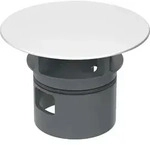Geberit Ventilabdeckung f. HWB-Anschluss mit integr. &Uuml;berlauf seidenglanz-verchr.,