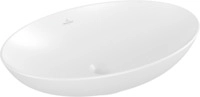 Villeroy & Boch Loop & Friends Aufsatzwaschbecken, 620 x 420 x 150 mm, Stone White