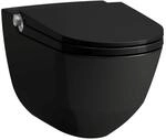 Laufen Dusch-Wand-Tiefsp&uuml;l-WC Riva 600x355x405, sp&uuml;lrandlos schwarz gl&auml;nzend,