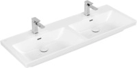 Villeroy & Boch Subway 3.0 Schrank-Doppelwaschtisch, 1300 x 470 x 165 mm, Wei&szlig; Alpin