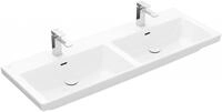 Villeroy & Boch Subway 3.0 Schrank-Doppelwaschtisch, 1300 x 470 x 165 mm, Wei&szlig;