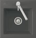 Villeroy & Boch Einbausp&uuml;le Subway 45 XS 475x510mm Exc-Garn. aus Keramik Almond