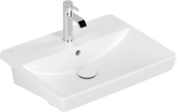 Villeroy & Boch Vorbauwaschbecken Avento 550x440mm re-eckig 1HL. m. &Uuml;L. Stone White
