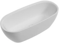 Hoesch Badewanne iSensi Oval 1900x900 freistehend Monolith mit &Uuml;berlaufschlitz und
