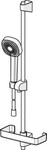 Hansa Brausegarnitur HANSABASICJET Style 4477 3-strahlig chr 44770131