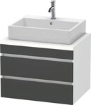 Duravit DuraStyle Konsolenwaschtischunterbau wandh&auml;ngend Graphit & Wei&szlig; Matt