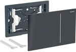 Geberit Bet&auml;tigungsplatte Sigma70, f&uuml;r 2-Mengen-Sp&uuml;lung Glas schwarz, Ersatzteil,