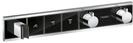 Hansgrohe Thermostat Unterputz RainSelect Fertigset 3 Verbraucher schwarz/chrom,
