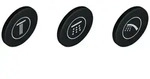 GROHE Symbolkappen 14079 f&uuml;r SmartControl Aufputzarmaturen, 14079XH0 14079XH0