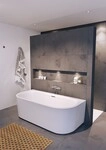 Riho wandstehende Badewanne Desire 180x84 B2W seidenmatt wei&szlig;, B089012105 B089012105