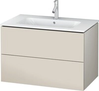 Duravit L-Cube Waschtischunterbau wandh&auml;ngend Taupe Matt 820x481x550 mm -