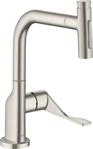 Hansgrohe Sp&uuml;ltischmischer 230 Select 2jet Axor Citterio Ausziehbrause sBox steel,
