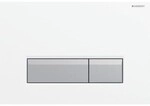 Geberit Sigma40 Bet&auml;tigungsplatte wei&szlig;/Aluminium mit Tasten 242601KQ1