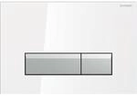 Geberit Bet&auml;tigungsplatte Sigma40, f&uuml;r 2-Mengen-Sp&uuml;lung Glas wei&szlig;, 242601SI1