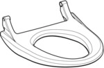 Geberit WC-Sitz zu AquaClean 4000 Aufsatz wei&szlig;-alpin 242170111
