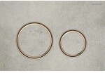 Geberit Bet&auml;tigungsplatte Sigma21, f&uuml;r 2-Mengen-Sp&uuml;lung rotgold, Betonoptik,