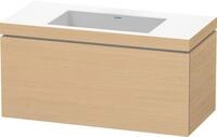 Duravit L-Cube c-bonded Set wandh&auml;ngend Natur Eiche Matt 1000x480x500 mm -