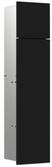 emco WC-Modul asis pure T&uuml;ranschlag links, Unterputz, 730mm, schwarz matt,...