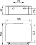 Keuco Feuchtpapierbox Plan 14967, verchromt, 14967010001 14967010001