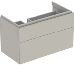 Geberit Xeno2 Unterschrank f. Waschtisch m. Ablagefl&auml;che rechts m. 2 Schubladen,