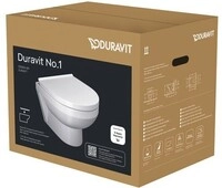 Duravit Duravit No.1 WC-Set wandh&auml;ngend 365x480x400 mm - 45750900A1 45750900A1