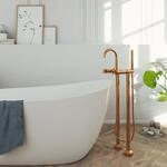 Steinberg Freistehende Wanne / Brause-Armatur, mit Umsteller, rose gold,...