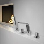 Steinberg Serie 260 4-Loch Wanne/Brause-Standardarmatur, Ausladung 200 mm,...