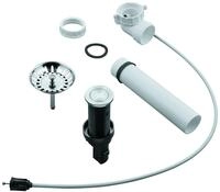 GROHE Zugstangen-Ablaufgarnitur 40986 Push-Exzenter f&uuml;r K&uuml;chensp&uuml;len edelstahl,