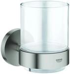 GROHE Glas mit Halter Essentials 40447 supersteel, 40447DC1 40447DC1