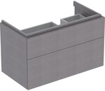 Geberit Xeno2 Unterschrank f. Waschtisch m. Ablagefl&auml;che links m. 2 Schubladen,