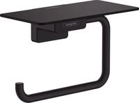 Hansgrohe Papierrollenhalter mit Ablage AddStoris mattschwarz, 41772670 41772670
