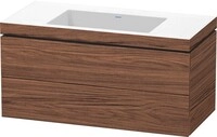 Duravit L-Cube c-bonded Set wandh&auml;ngend Nussbaum dunkel Matt 1000x480x500 mm -