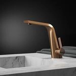 Steinberg Waschtisch-Einhebelmischerbatterie, mit Ablaufgarnitur, rose gold,