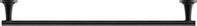 Duravit Starck T Handtuchhalter Schwarz Matt 610x73x50 mm - 0099424600 0099424600