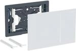 Geberit Bet&auml;tigungsplatte Sigma70, f&uuml;r 2-Mengen-Sp&uuml;lung Glas wei&szlig;, Ersatzteil,