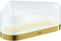 GROHE Eck-Duschablage Selection 41038 mit Halterung Glas/cool sunrise geb., 41038GN0