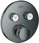 GROHE Thermostat Grohtherm SmartControl 29119 FMS rund 2 ASV hard graphite, 29119A00